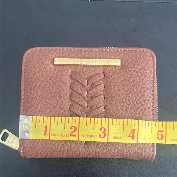 NWOT Steve Madden Brown Wallet with Gold Accents - Picture 8 of 9